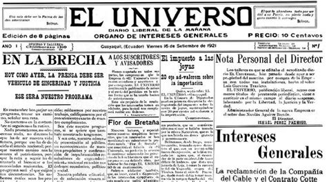 En La Brecha El Primer Editorial De El Universo Pol Tica