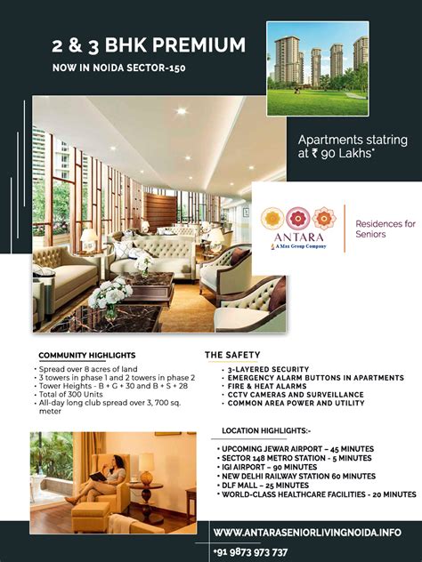 Infographics Antara Senior Living Noida