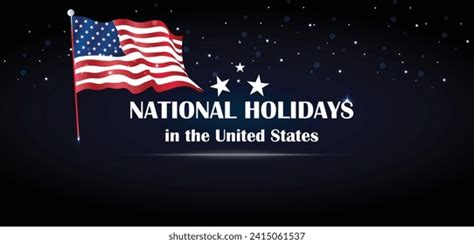 National Holidays United States Wallpapers Backgrounds Stock Vector ...