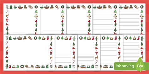 Christmas Page Border Pack Twinkl Learning Resources