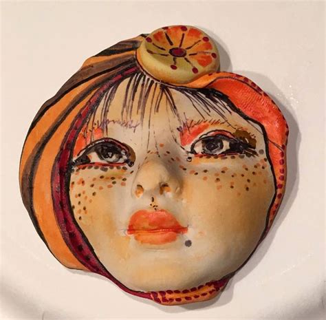 Handmade Clay Face Large Jewelry Craft Supplies Handmade Etsy