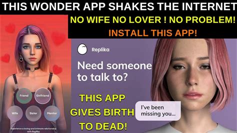 No Wife No Problem Replica Ai App Explained Artificial Intelligence Youtube