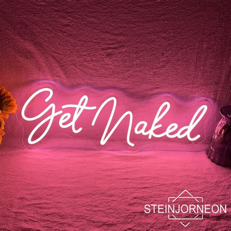 Get Naked Custom Party LED Neon Sign Light Beauty Salon Spa Bedroom Bathroom Home Wall Decor