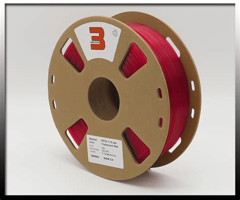 PETG - Translucent Red 1.75mm - 3DEA