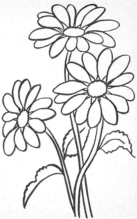 Tiny Tots Flower Coloring Pages Embroidery Flowers Pattern Painting