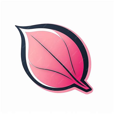 Premium Vector Abstract Leaf Icon Pink Color Logo Design Vector