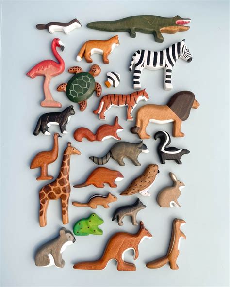 Wooden Animals | Wooden animal toys, Wooden animals, Wooden baby toys