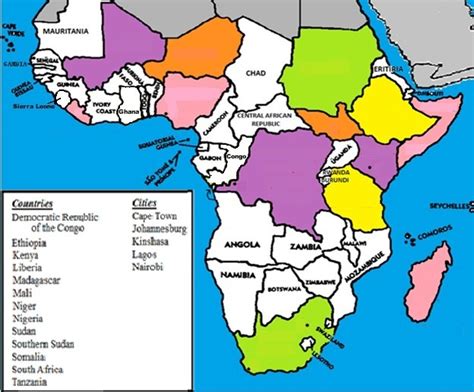 Sub-Saharan Africa Political Map #1 Diagram | Quizlet