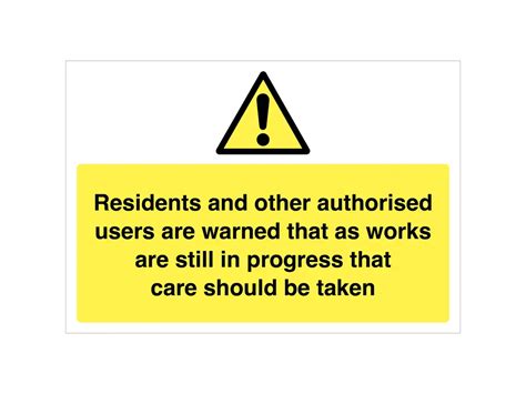 Works In Progress Sign | Imprint Signs & Graphics