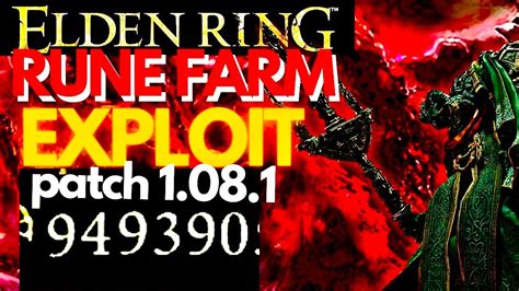 Elden Ring Rune Farm K Exploit Patch New Youtube