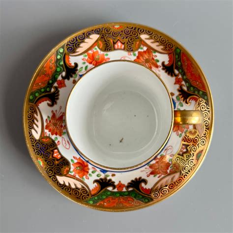 Spode Porcelain Teacup Trio Imari Tobacco Leaf Patt 967 Regency