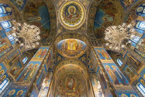 Interior Of Church Of The Savior On Spilled Blood In St Petersburg