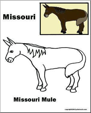 Missouri: State Animal - Mule | Abcteach