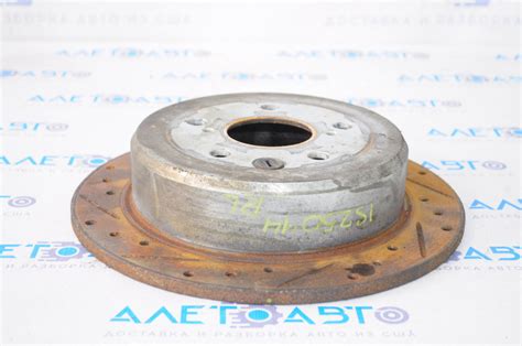 Диск тормозной задний левый Lexus IS 14-20 с перфорацией 42431-30300 ...