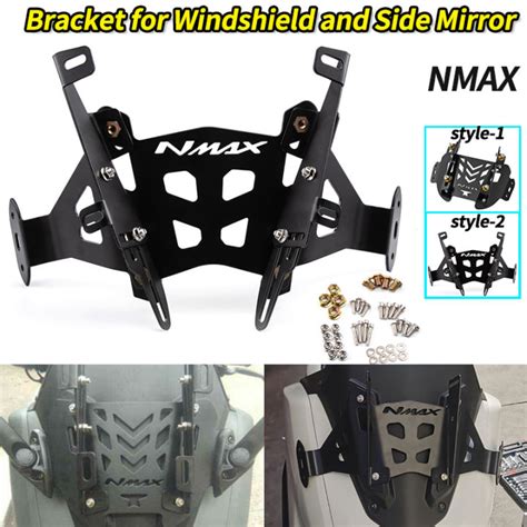 PMShop NMAX Windshield Bracket Adjustable Side Mirror Bracket For NMAX