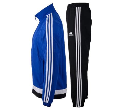 Adidas Tiro15 Pre Suit Trainingspak Maat L Mannen Blauw Wit Zwart