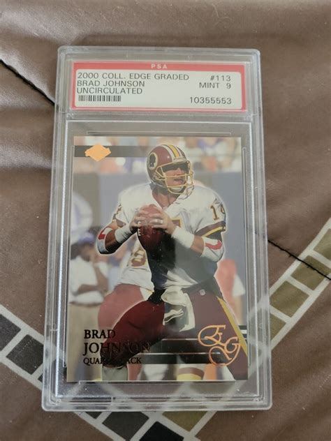 2000 Collector S Edge Graded Brad Johnson Uncirculated 113 PSA MINT 9