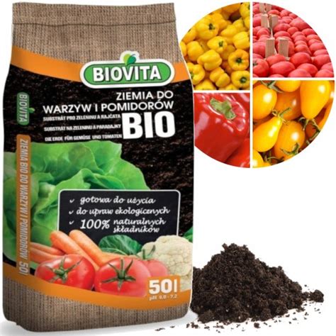 Podłoże Ziemia WARZYWA POMIDORY 50l BIO BIOVITA 5907813162893 Cena