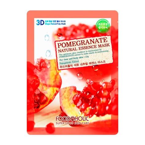 3D Маска для лица FoodaHolic Pomegranate Natural Essence 3D Mask ...
