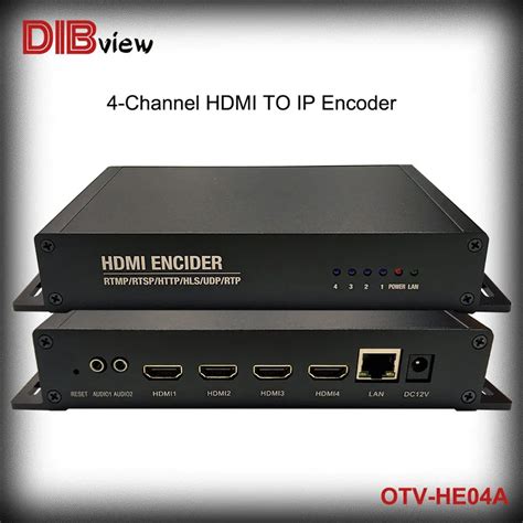 OTV HE04A 4 Channel IPTV Live Streaming Video HDMI Compatible SRT HLS