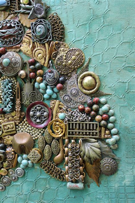 Assemblage Wall Art Steampunk Decor 3d Abstract Collage Etsy