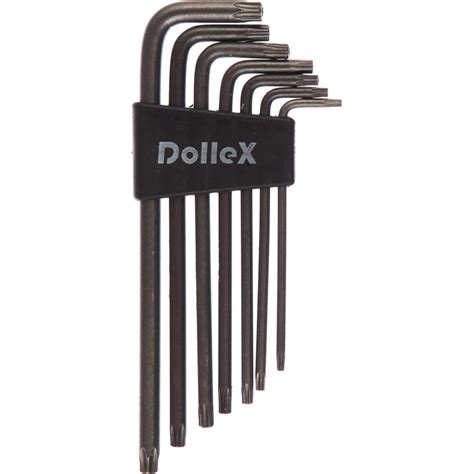 Набор Г-образных ключей DolleX торкс 7 шт. Т10-Т40, L=150mm SGT-007 ...
