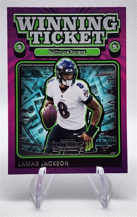 2021 Panini Contenders Winning Ticket WT LJA Lamar Jackson EBay