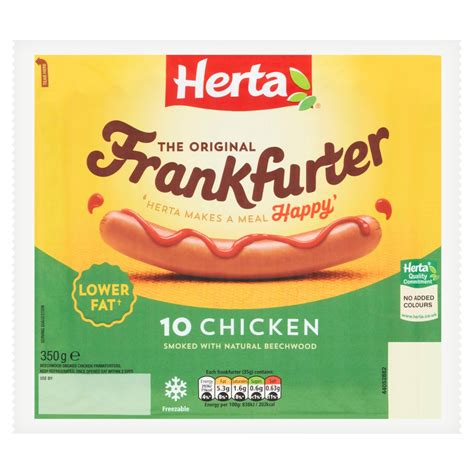 Herta Chicken Frankfurters Hot Dogs 350g | Zoom