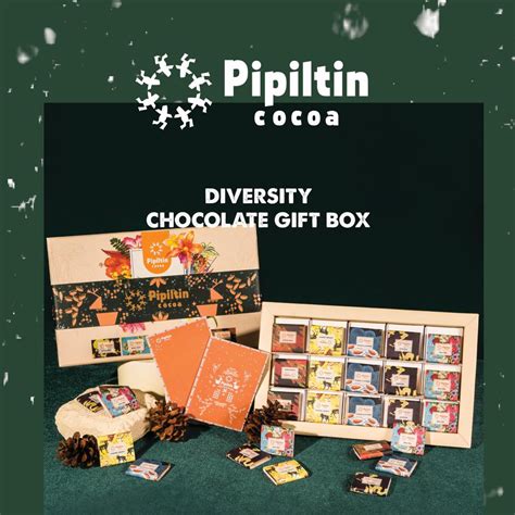 Pipiltin Cocoa Dark Chocolate Chocolate Gift Box Diversity X Gr