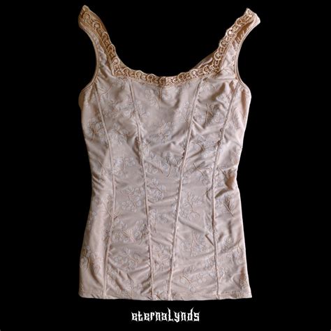 Angel Love By Breezies Faux Corset Camisole Womens Depop