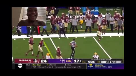 Florida State Vs Lsu Crazy Ending 2022college Football Reaction Youtube