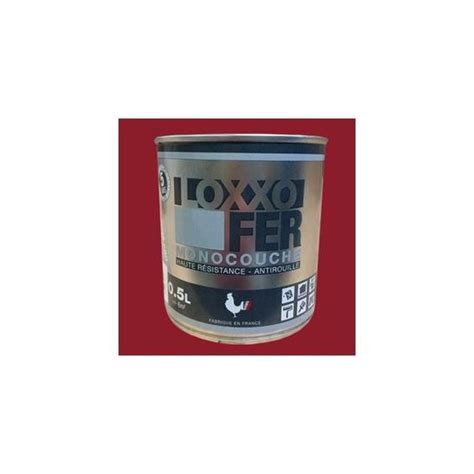 Loxxo Peinture Fer Antirouille Rouge Basque 05 L Cdiscount Bricolage