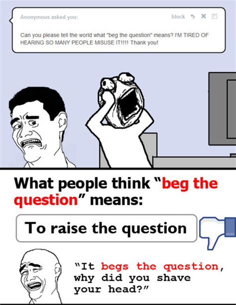 The YUNiversity - What's Up With "Beg the Question"?