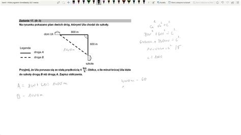 Zadanie 17 Próbny egzamin ósmoklasisty 2021 MATEMATYKA Na rysunku