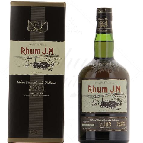 JM 2003 RHUM VIEUX AGRICOLE 46 Au Jardin Vouvrillon