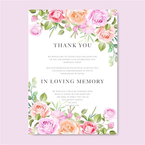 Premium Vector Wedding Invitation Card With Colourful Floral And Leaves