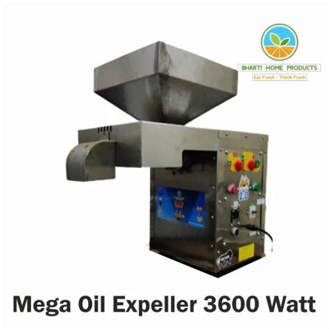 Commercial Oil Extraction Machine 3600 Watt Capacity 20 To 25 Kg Hr At