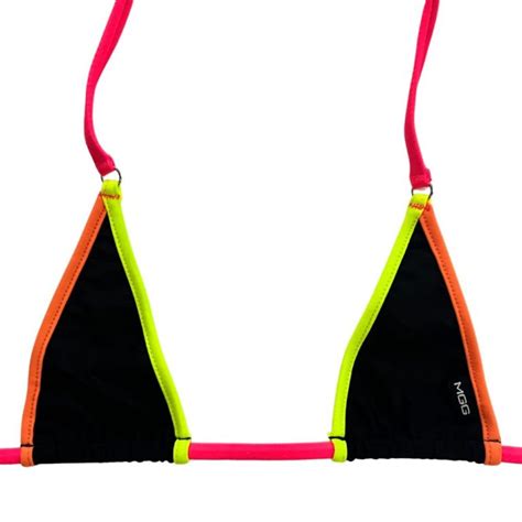 Neon Lights Nano Bikini Top Micro Gigi