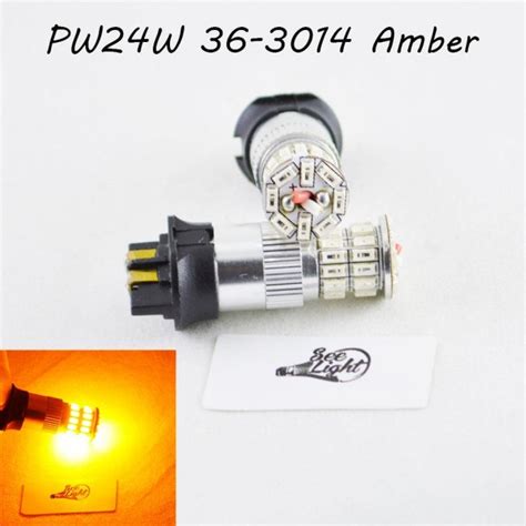 Led лампа в габарит, ДХО SLP LED, цоколь PW24W 36-3014 led, 9-30 В ...