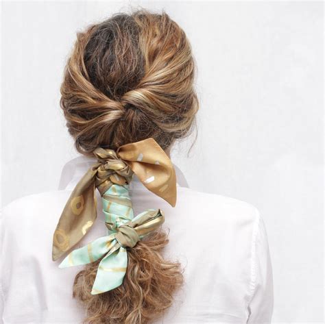 How To Wear A Silk Hair Scarf Silk Scarf Styling Ideas