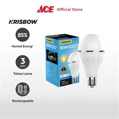 Jual Ace Krisbow Lumi Bohlam Led Darurat Functional Bulb Emergency