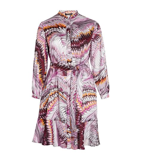 Marina Rinaldi Satin Printed Mini Dress Harrods US