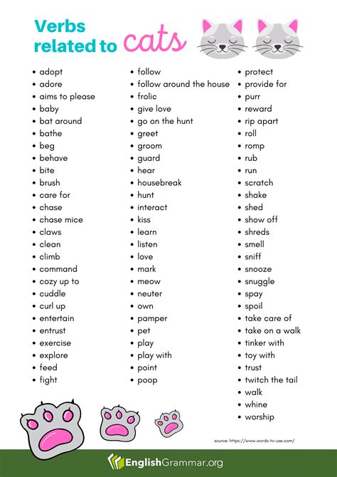 Describing Words For Cats - Letter Words Unleashed