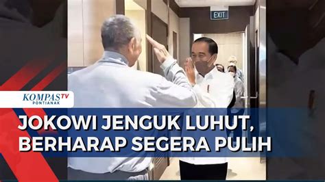 Presiden Jokowi Jenguk Menko Marves Luhut Di Singapura Kondisinya