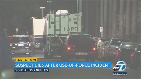 Lapd Investigating Death Of Suspect In South La Abc7 Los Angeles