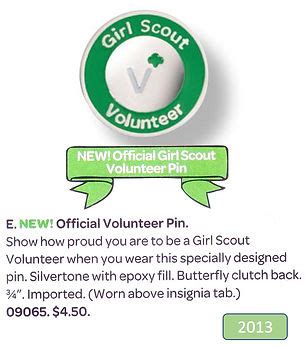 Girl Scout Adult Pins | Vintage Girl Scout