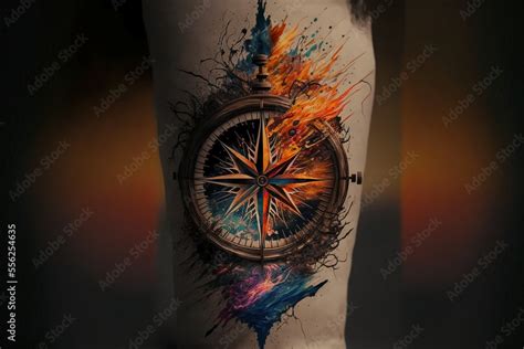 Compass tattoo. Possible design or ideas to tattoo on men or women ...