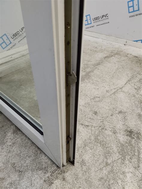Used White Upvc Full Glass Back Door 845mm x 2050mm (reduce to 825mm