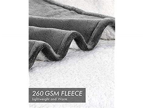 Sherpa Twin Size Reversible Throw Blanket