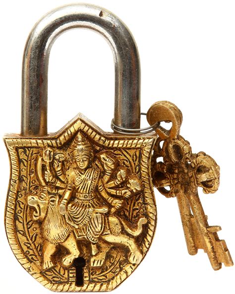 Goddess Durga Lock Exotic India Art